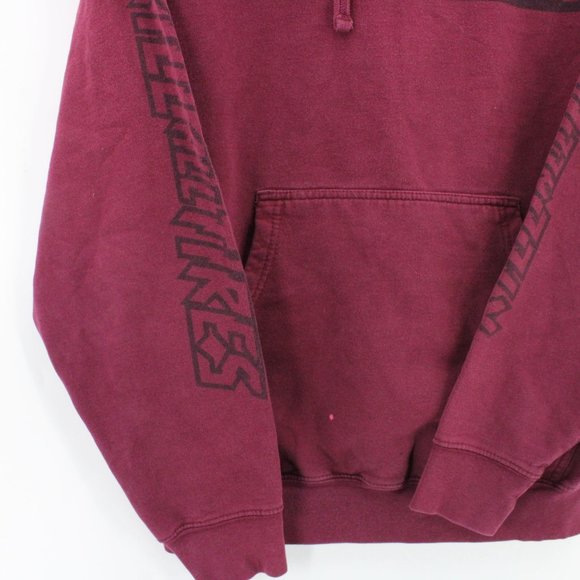 HOONIGAN Hoodie Sweatshirt Unisex Red Pullover Long Sleeve Big Graphic Medium - Picture 4 of 10